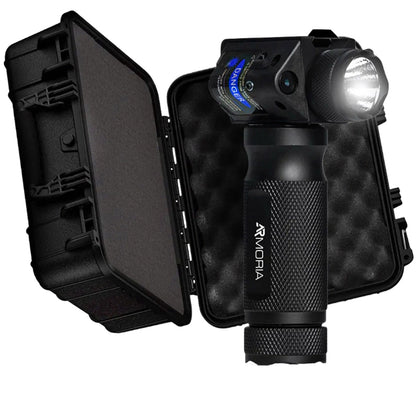 Vertical Flashlight Grip – LED Light with Laser Pointer