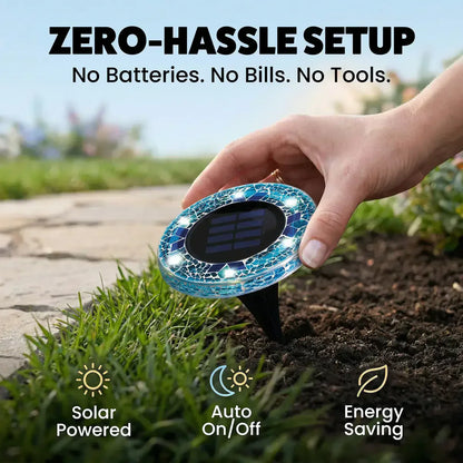TerraLume The Gilded Prism Solar Lights – ⚡️Fast Installation &🔋10H Long Lasting