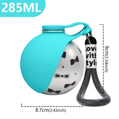 2-in-1 Portable Dog Water Bottle with Bowl