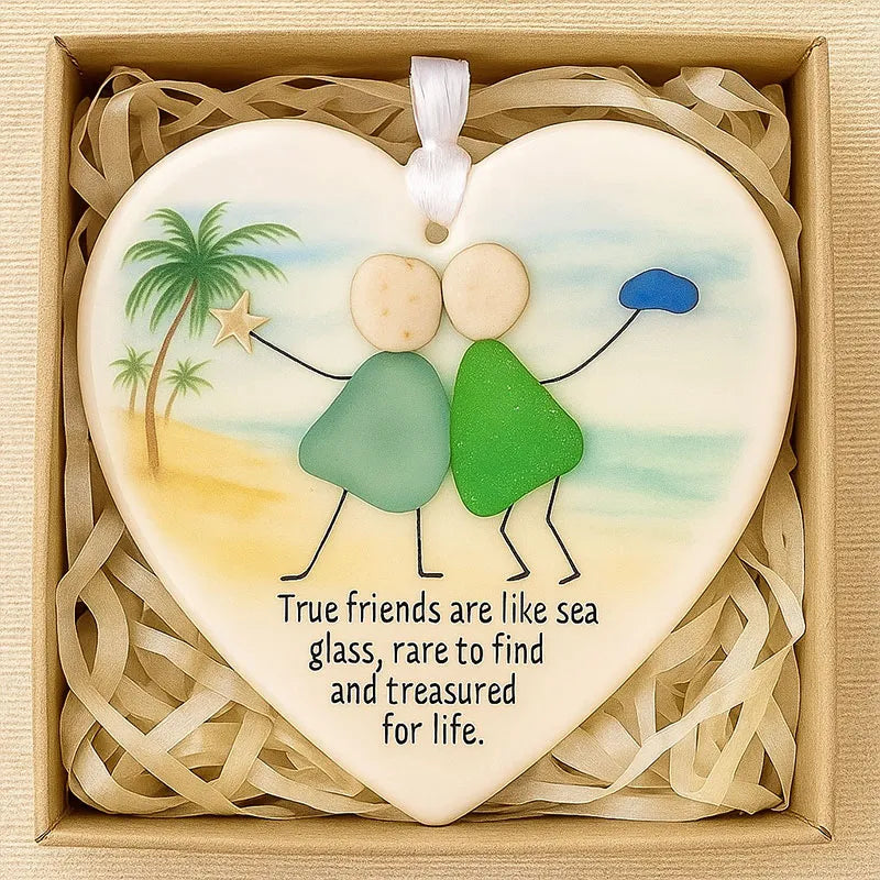 True Friendship Sea Glass Ornament