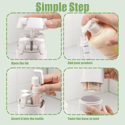 OmniTravel 4-in-1 Rotating Travel Dispenser