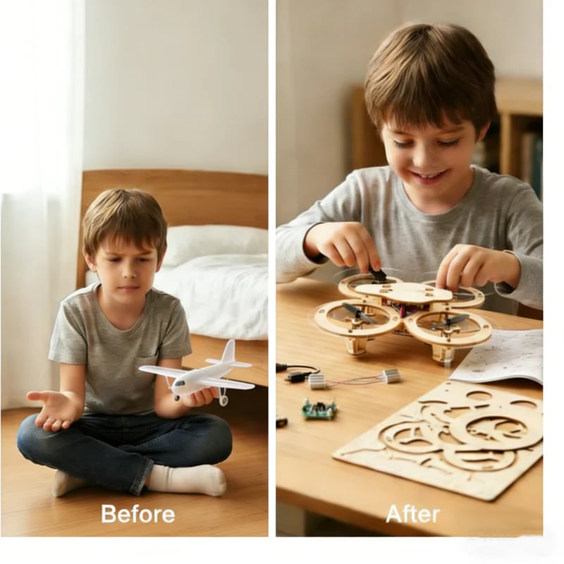 Kids DIY Wooden DroneBuilding Kit