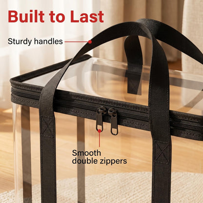 ClearHeavy-Duty StorageBoxes - Large CapacityOrganization Made Easy