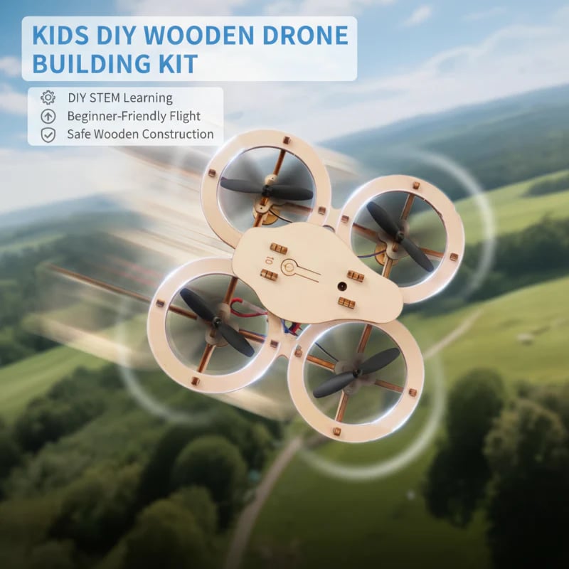 Kids DIY Wooden DroneBuilding Kit
