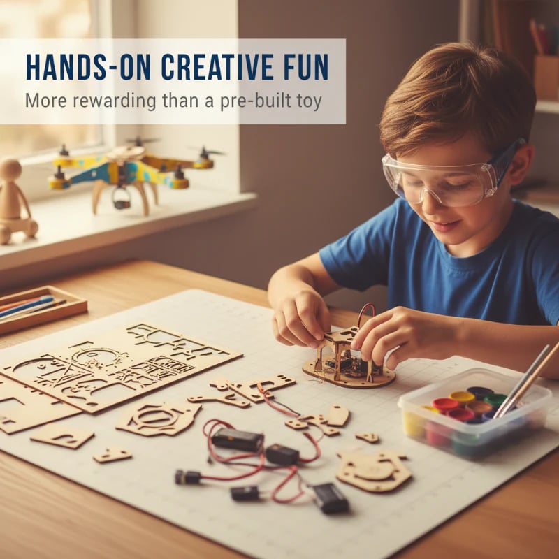 Kids DIY Wooden DroneBuilding Kit