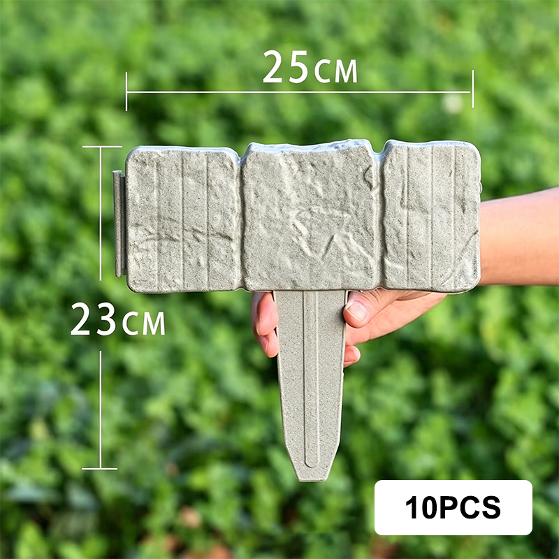 Stone-Effect Garden Fence Panels – Easy Install, Weatherproof Outdoor Edging
