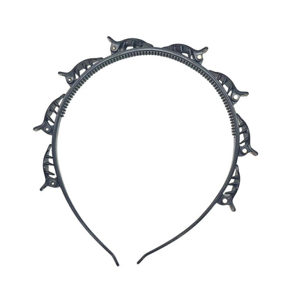 Geometric Link Headband – Bold Circular Chain Hair Accessory
