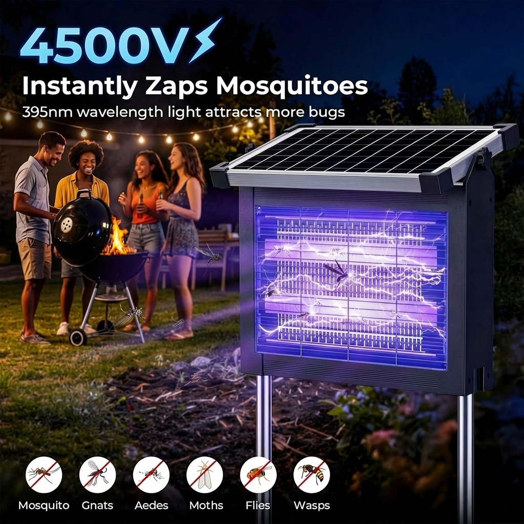 Solar Powered Outdoor Mosquito Killer