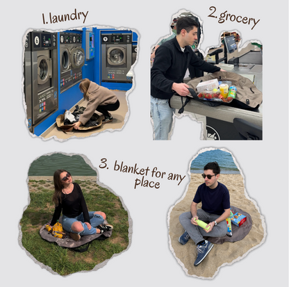 3-in-1 Quick-Storage Bag | Portable Laundry Hamper, Picnic Mat & Beach Tote