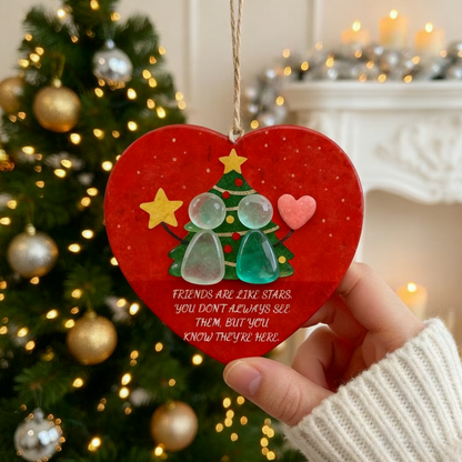 "A Friend Like a Star" Sea Glass Keepsake Ornament