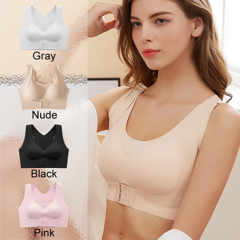 🎉LAST DAY SALE -30% OFF⚡Front Closure Cross-Back Wireless Posture Bra