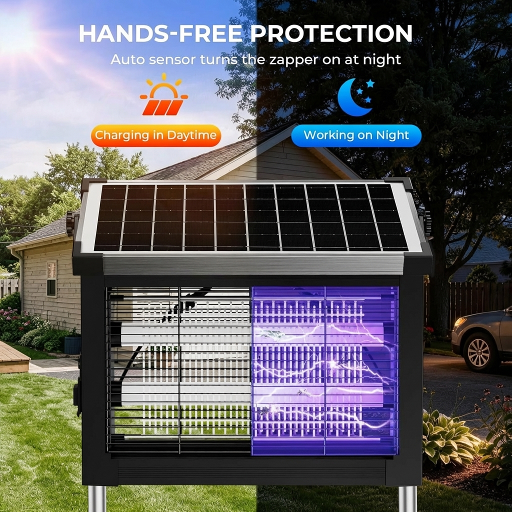 Solar Powered Outdoor Mosquito Killer