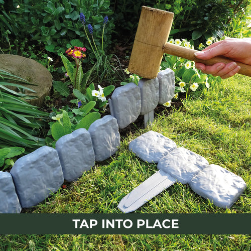 Stone-Effect Garden Fence Panels – Easy Install, Weatherproof Outdoor Edging