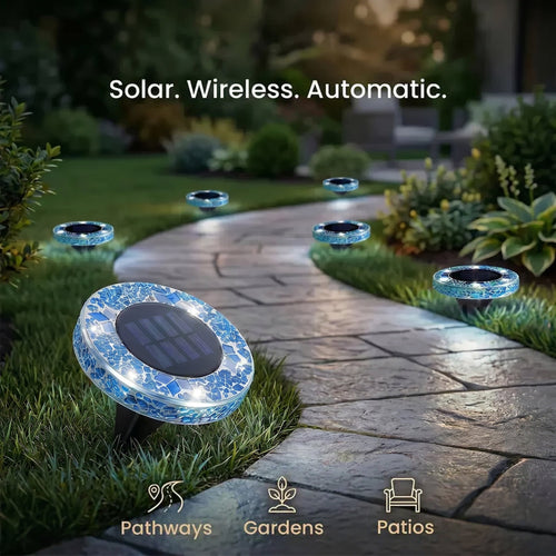 TerraLume The Gilded Prism Solar Lights – ⚡️Fast Installation &🔋10H Long Lasting