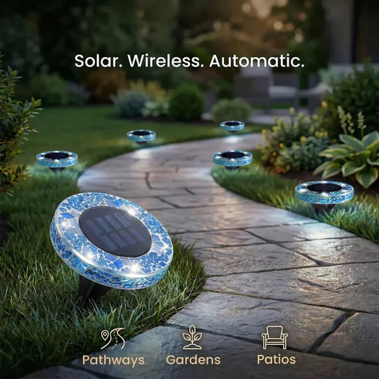 TerraLume The Gilded Prism Solar Lights – ⚡️Fast Installation &🔋10H Long Lasting