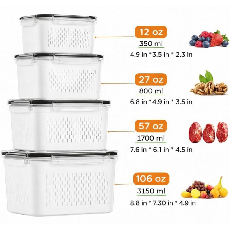 Fruit & Vegetable Storage Box Set