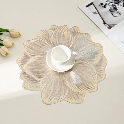 🌺Artistic Flower PVC Heat-Resistant Dining Mat