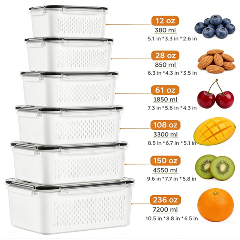 Fruit & Vegetable Storage Box Set