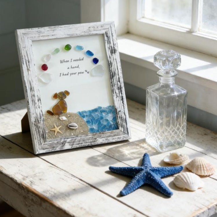 🐾Monumento para mascotas de vidrio marino 🌈Marco conmemorativo del Puente Arcoíris