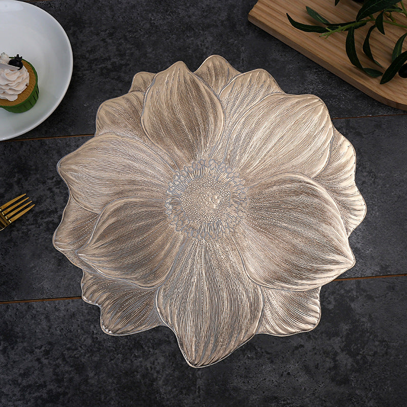 🌺Artistic Flower PVC Heat-Resistant Dining Mat