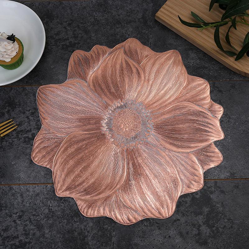 🌺Artistic Flower PVC Heat-Resistant Dining Mat