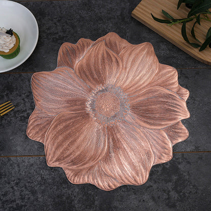 🌺Artistic Flower PVC Heat-Resistant Dining Mat