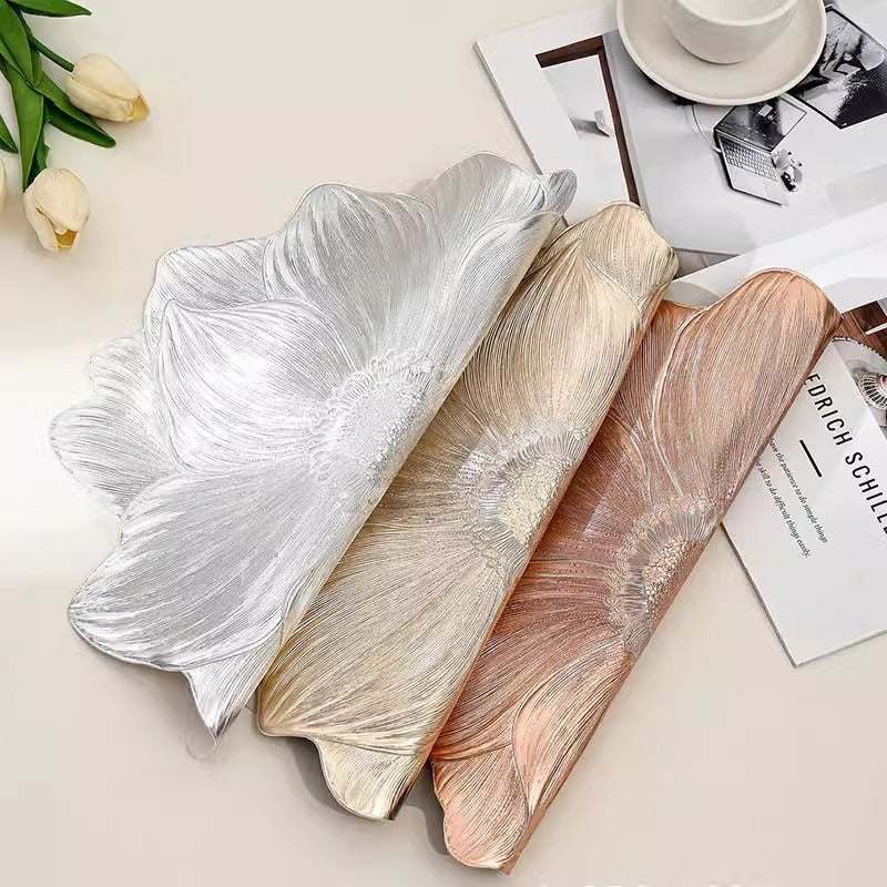 🌺Artistic Flower PVC Heat-Resistant Dining Mat
