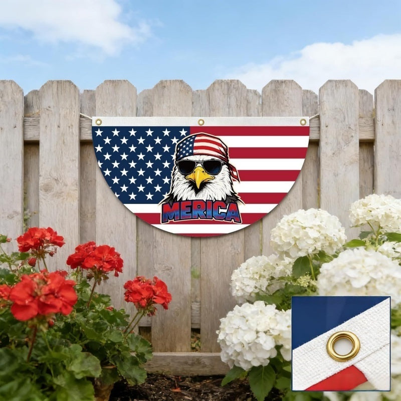 USA 250th Anniversary Patriotic Fan Flag Bunting