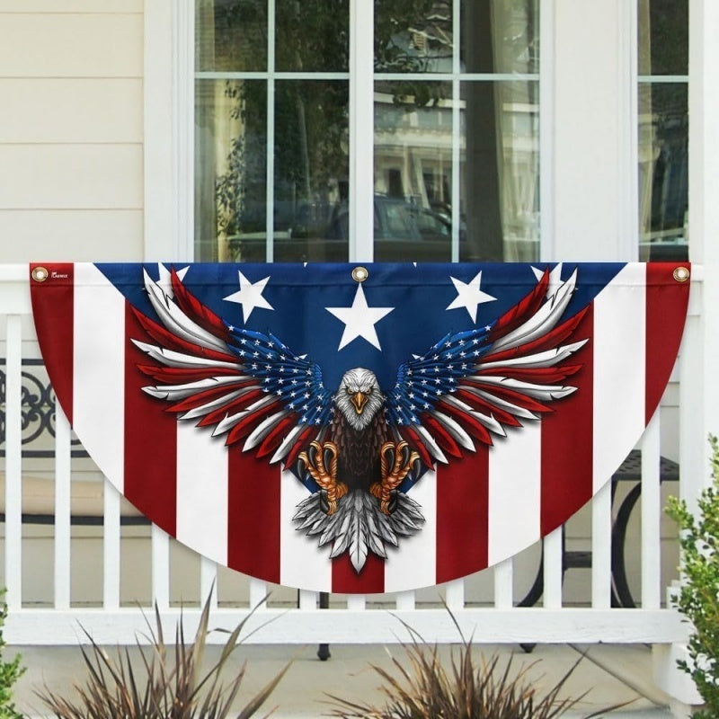 USA 250th Anniversary Patriotic Fan Flag Bunting