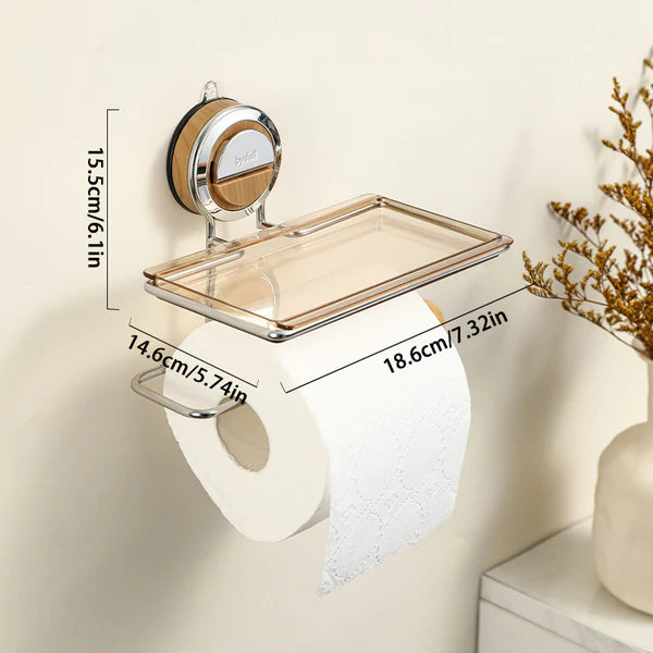 No Drilling Suction Stainless Steel Toilet Paper Holder🧻