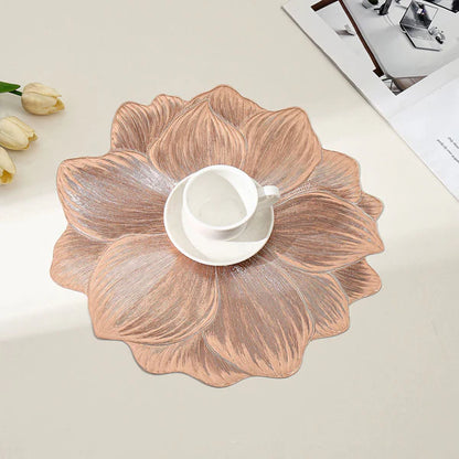 🌺Artistic Flower PVC Heat-Resistant Dining Mat