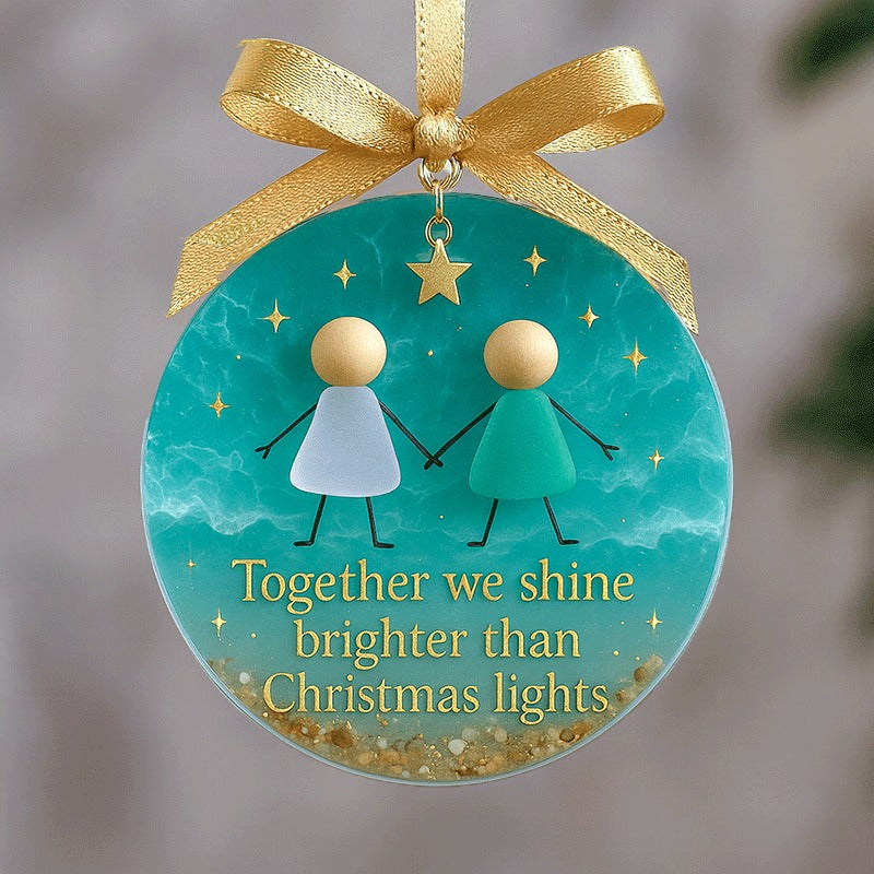Friendship Sea Glass Christmas Ornament