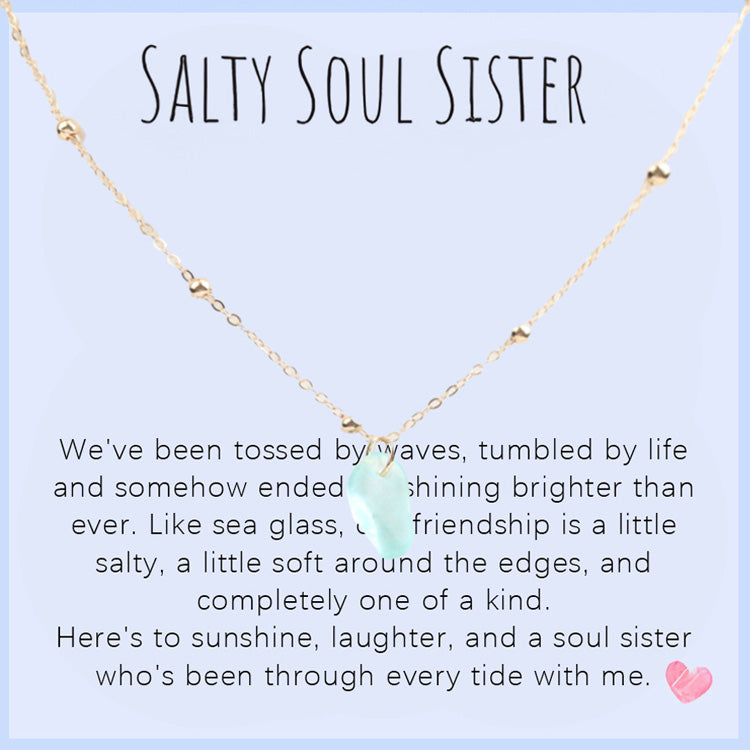 Collar de lágrima de vidrio marino: un símbolo del amor por el océano 🌊