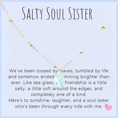 Collar de lágrima de vidrio marino: un símbolo del amor por el océano 🌊