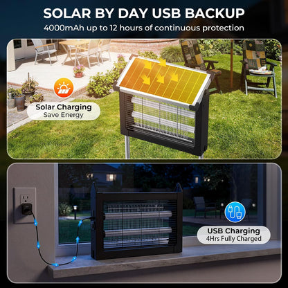 Solar Powered Outdoor Mosquito Killer