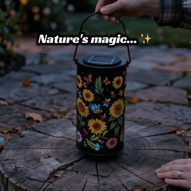 🔥HOT SALE 49% OFF-🌞Colorful Sunflower Glow Solar Garden Lantern