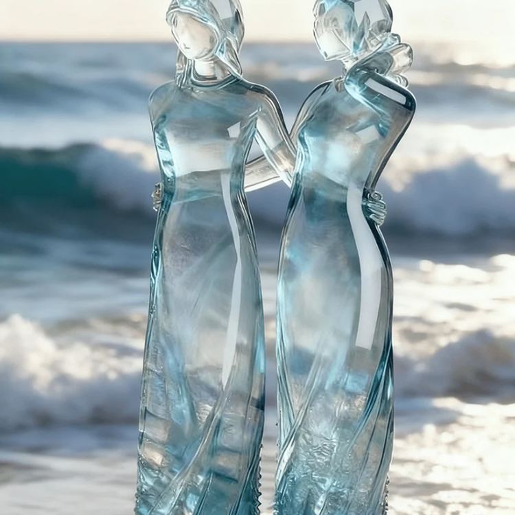 👭 Three Sisters Ocean Statue | Unique Birthday & Christmas Gift🎁