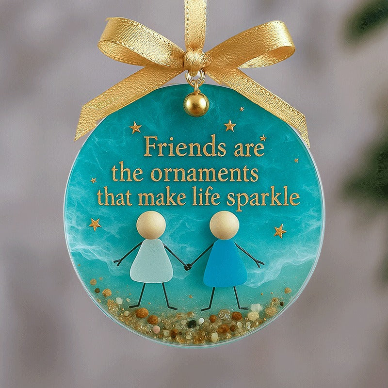 Friendship Sea Glass Christmas Ornament