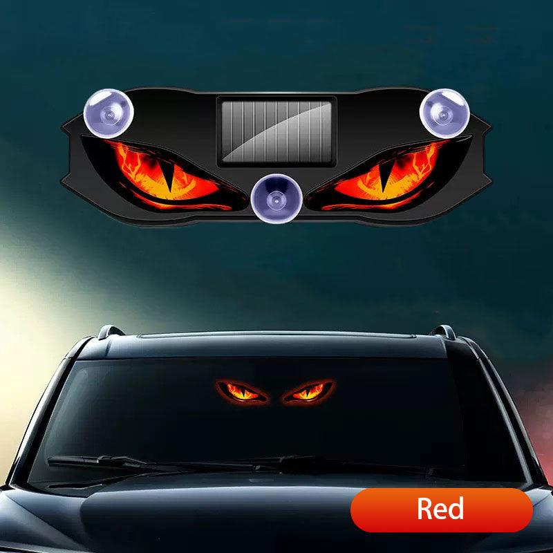 Devil Eyes Solar Motion Sensor LED Car Light