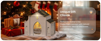 🎁  Last Day 60% OFF-✝️Church-Shaped Metal Solar Bird Feeder(✨Same as in the video)