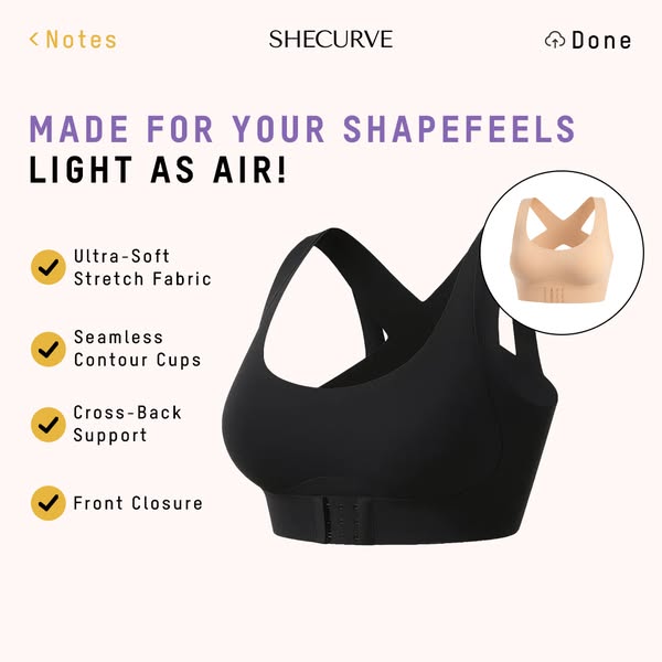 🎉LAST DAY SALE -30% OFF⚡Front Closure Cross-Back Wireless Posture Bra