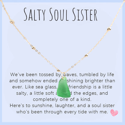 Collar de lágrima de vidrio marino: un símbolo del amor por el océano 🌊