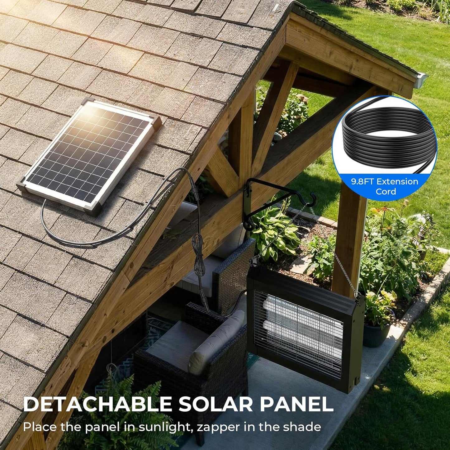 Solar Powered Outdoor Mosquito Killer