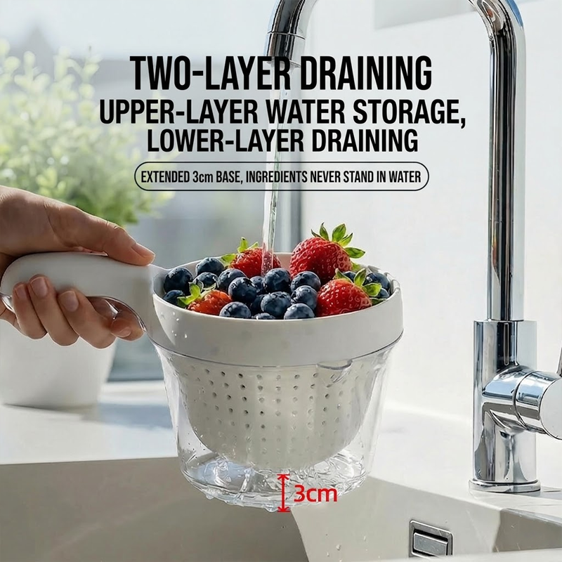 Dopamine Drain Basket – Double-Layer Design, Food-Grade Material