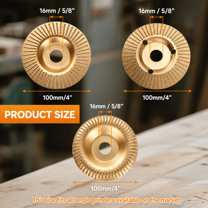 High-Performance Wood Carving Disc Set (3-Piece)