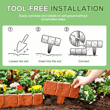 Stone-Effect Garden Fence Panels – Easy Install, Weatherproof Outdoor Edging