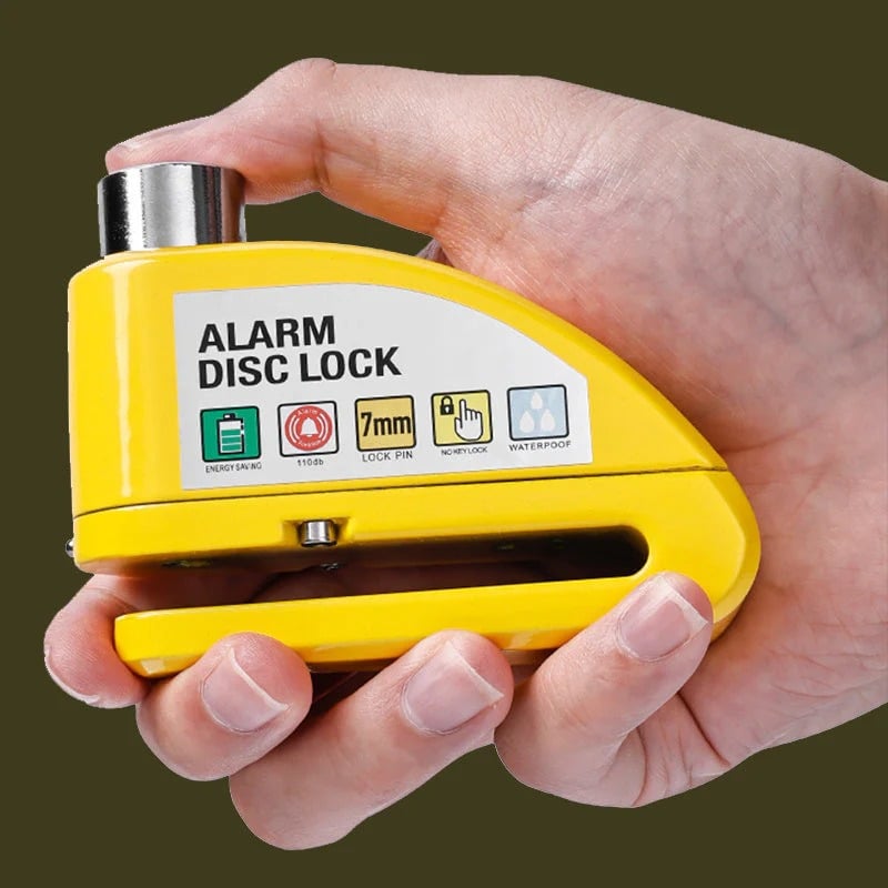 🏍️🔒 Motorcycle/Bicycle Disc Brake Lock with Alarm | Instant Security, Effective Deterrent 🚨