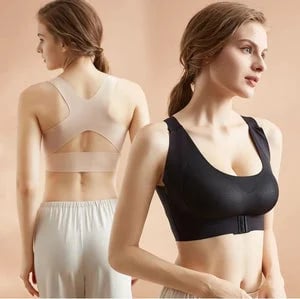 🎉LAST DAY SALE -30% OFF⚡Front Closure Cross-Back Wireless Posture Bra