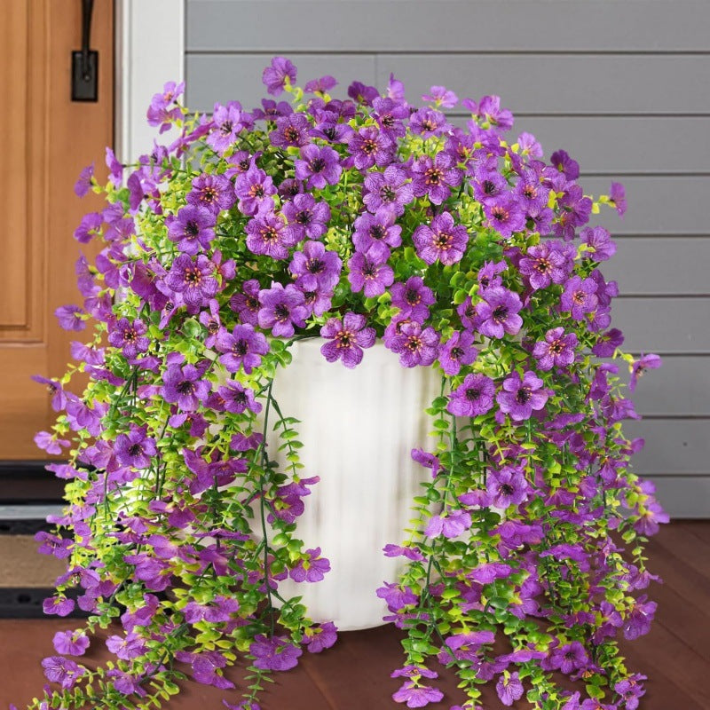 🌿Outdoor cascading daisy and eucalyptus flowers – UV resistant
