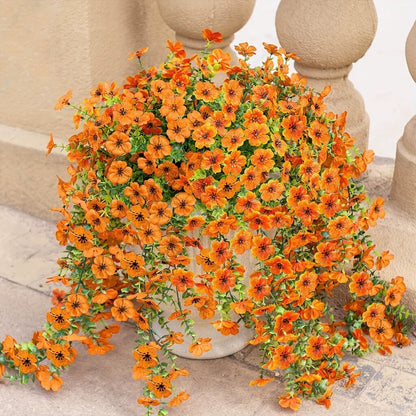 🌿Outdoor cascading daisy and eucalyptus flowers – UV resistant